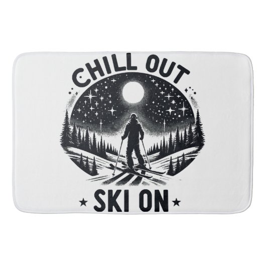 Tapis De Bain Détendez-vous Ski sur (Devant)