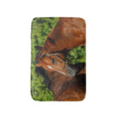 Tapis De Bain Deux beaux chevaux de châtaignes au soleil (Devant (Vertical))