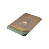 Tapis De Bain Deux Canaries en cage (par Antonio Donghi) (Angle)