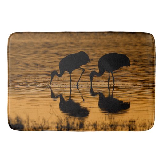 Tapis De Bain Deux grues Silhouettées (Devant)