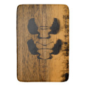 Tapis De Bain Deux grues Silhouettées (devant Vertical)