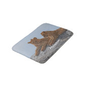 Tapis De Bain Deux Lions Personnalisés (Angle)