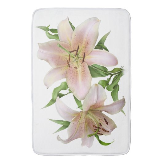 Tapis De Bain Deux Lys (devant Vertical)