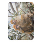 Tapis De Bain Deux Mignons singes (devant Vertical)
