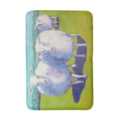 Tapis De Bain Deux moutons dans le domaine (Devant (Vertical))