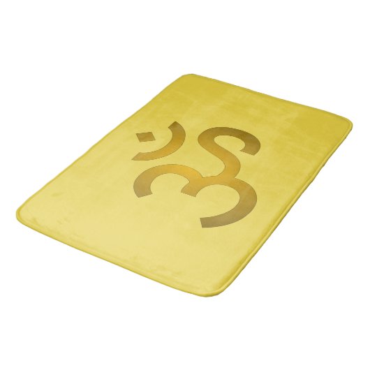 Tapis De Bain Devanagari Om - Canari (Angle)