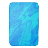 Tapis De Bain Déversement de peinture bleue (devant Vertical)