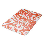 Tapis De Bain Déversement - Orange et blanc (Angle)