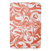 Tapis De Bain Déversement - Orange et blanc (devant Vertical)