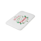 Tapis De Bain Devis de Noël drôle modifiable (Angle)