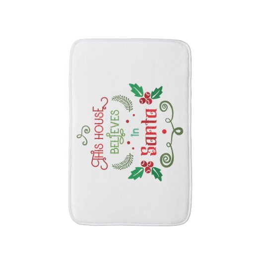 Tapis De Bain Devis de Noël drôle modifiable (Devant (Vertical))