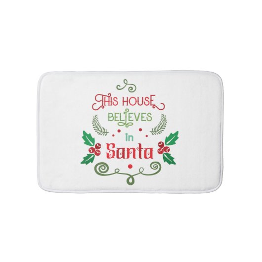 Tapis De Bain Devis de Noël drôle modifiable (Devant)