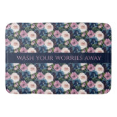 Tapis De Bain Devis floral inspirant (Devant)