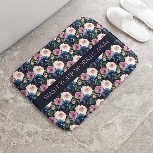 Tapis De Bain Devis floral inspirant