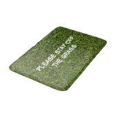Tapis de bain d'herbe verte (Angle)
