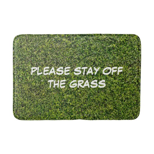 Tapis de bain d'herbe verte (Devant)