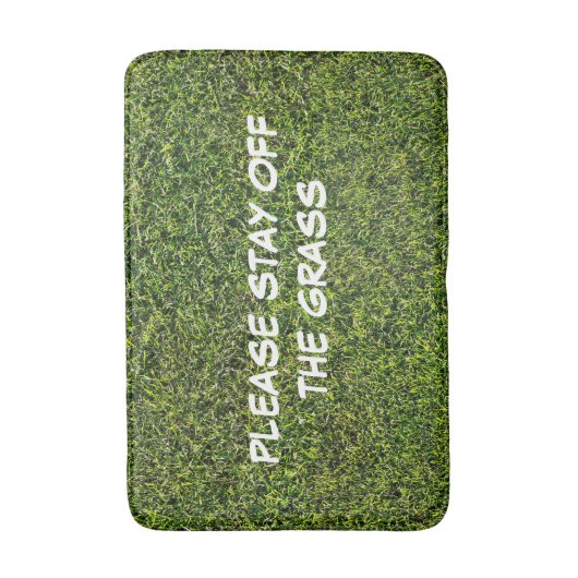 Tapis de bain d'herbe verte (Devant (Vertical))