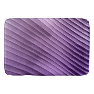 Tapis De Bain Diagonale pourpre feuille