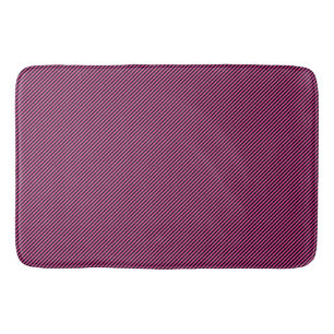 Tapis De Bain Diagonale rose chaud et noire