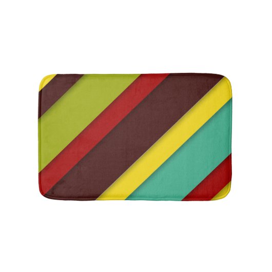 Tapis De Bain Diagonales multicolores (Devant)