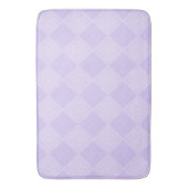 Tapis De Bain Diamant Géométrique À Deux Tons Violet Et Lilac (devant Vertical)