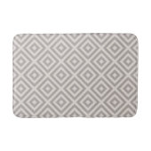 Tapis De Bain Diamant gris et ivoire | Ferme moderne (Devant)