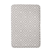 Tapis De Bain Diamant gris et ivoire | Ferme moderne (Devant (Vertical))