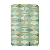 Tapis De Bain Diamants d'Art de l'Âge Atomique Mint Vert Jaune (Devant (Vertical))