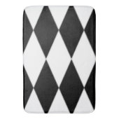 TAPIS DE BAIN DIAMANTS NOIRS ET BLANCS (devant Vertical)