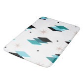 Tapis De Bain Diamants Turquoises modernes du milieu du siècle (Angle)