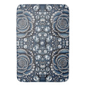 Tapis De Bain Diamond Rose & Denim Glam Bijoux à billes (devant Vertical)