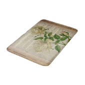 Tapis De Bain dictionnaire français botanique rose blanche (Angle)