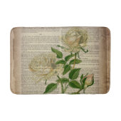 Tapis De Bain dictionnaire français botanique rose blanche (Devant)