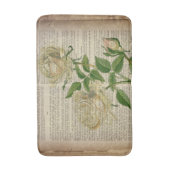 Tapis De Bain dictionnaire français botanique rose blanche (Devant (Vertical))
