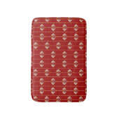Tapis De Bain Digital Mughal : Textile Plante Artwork. (Devant (Vertical))