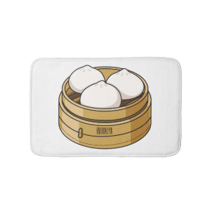 Tapis De Bain Dim sum dessin animé