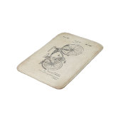 Tapis de bain d'impression de brevet de bicyclette (Angle)