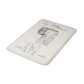 Tapis de bain d'impression de brevet de petit pain (Angle)