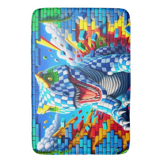 Tapis De Bain Dinosaure (devant Vertical)