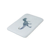 Tapis De Bain Dinosaure Bleu Trex Bracelet Bain Mat (Angle)