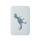 Tapis De Bain Dinosaure Bleu Trex Bracelet Bain Mat (Devant (Vertical))