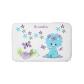 Tapis De Bain Dinosaure floral personnalisé (Devant)