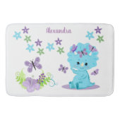 Tapis De Bain Dinosaure floral personnalisé (Devant)