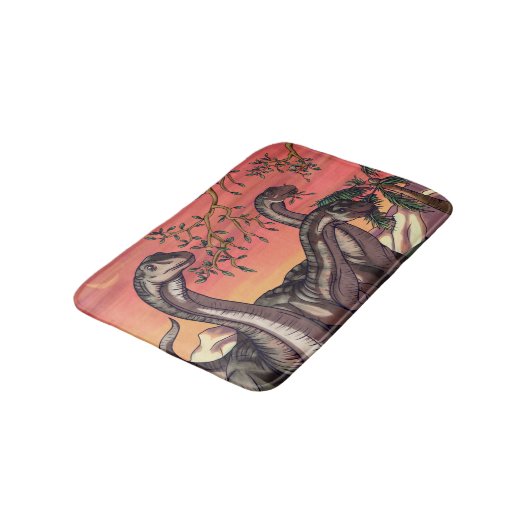 Tapis De Bain Dinosaures à Dusk (Angle)