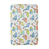 Tapis De Bain Dinosaures avec masques superhéros, capuchons (Devant (Vertical))