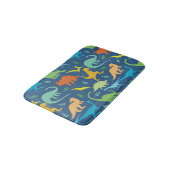 Tapis De Bain Dinosaures colorés (Angle)