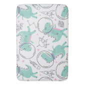 Tapis De Bain Dinosaures de l'espace, Dinosaures mignons, Navire (devant Vertical)