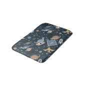 Tapis De Bain Dinosaures mignons dans l'espace Motif Salle de ba (Angle)