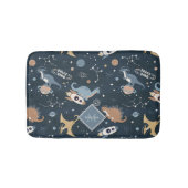 Tapis De Bain Dinosaures mignons dans l'espace Motif Salle de ba (Devant)