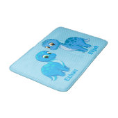 Tapis De Bain Dinosaures mignons de bleu de frère de bébé (Angle)